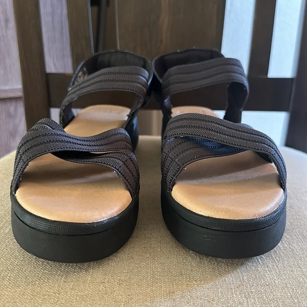 Sperry Topsiders Women’s Bayou Plushstep Platform Sandals Black Size 10 - Picture 7 of 9